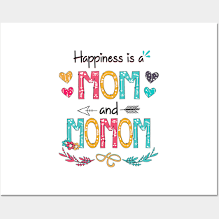 Happiness Is A Mom And Momom Wildflower Happy Mother's Day Posters and Art